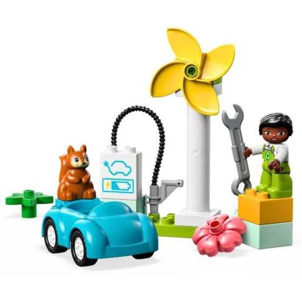 Brinquedo Lego Duplo Turbina Eólica Carro Elétrico Imagem de Brinquedo Lego Duplo Turbina Eólica Carro Elétrico