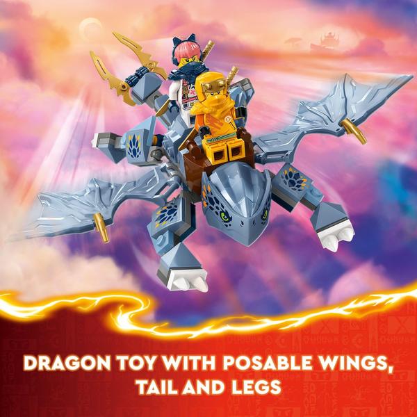 Imagem de Brinquedo LEGO NINJAGO Young Dragon Riyu com 3 minifiguras de 6 anos