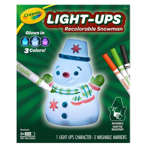 Imagem de Brinquedo Light Up Snowman Crayola Light-Ups com 3 marcadores laváveis