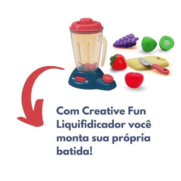 Imagem de Brinquedo Liquidificador Infantil Creative Fun com acessórios +3 anos Estimula Criatividade Cordenação BR1438 Multikids