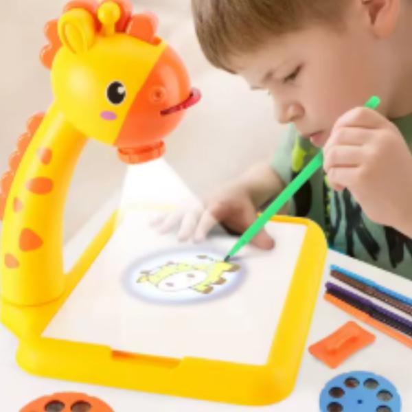 Imagem de Brinquedo Lousa Mágica Mesinha Desenho Com Projetor Girafa