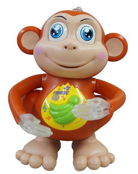Brinquedo Macaco Divertido Musical Dançante Com Luzes. - DM TOYS Imagem de Brinquedo Macaco Divertido Musical Dançante Com Luzes.