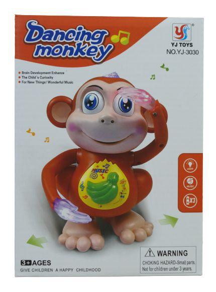 Brinquedo Macaco Divertido Musical Dançante Com Luzes. - DM TOYS Imagem de Brinquedo Macaco Divertido Musical Dançante Com Luzes.