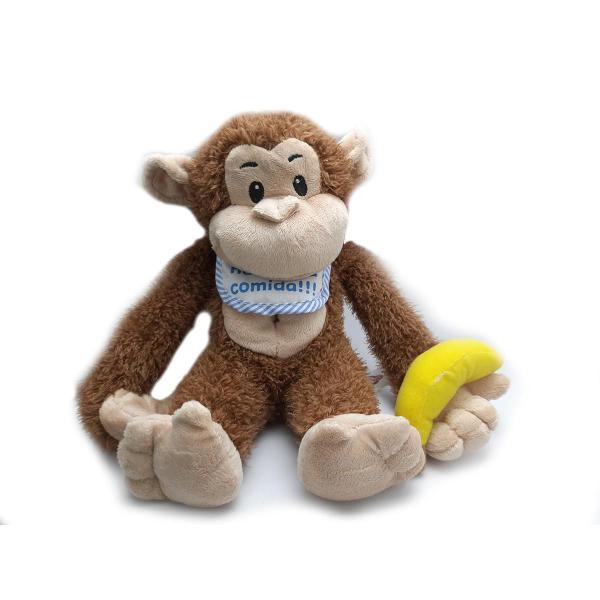 Imagem de Brinquedo Macaquinho Interativo Infantil Macio Pelúcia Som