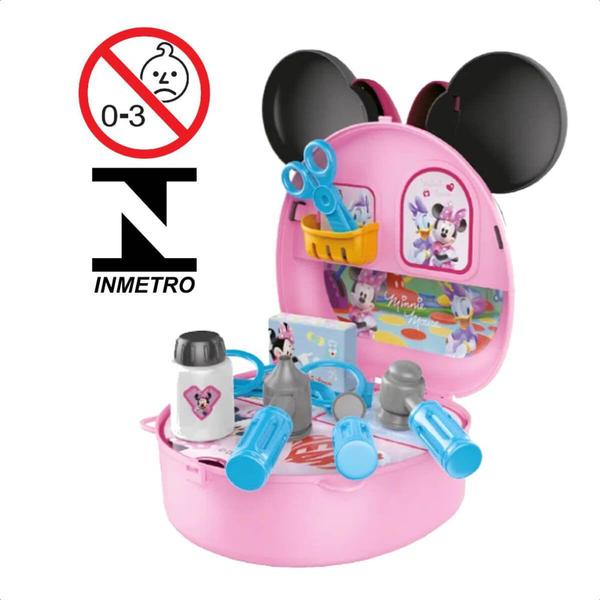 Imagem de Brinquedo Maleta de Médica Minnie com Acessórios Alça Multikids - BR1558