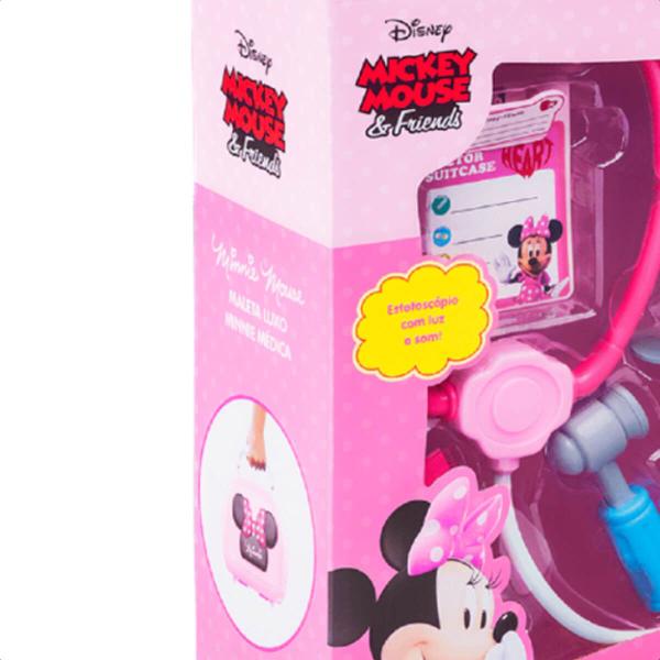 Imagem de Brinquedo Maleta Luxo Minnie com Acessórios Faz de Conta   Multikids