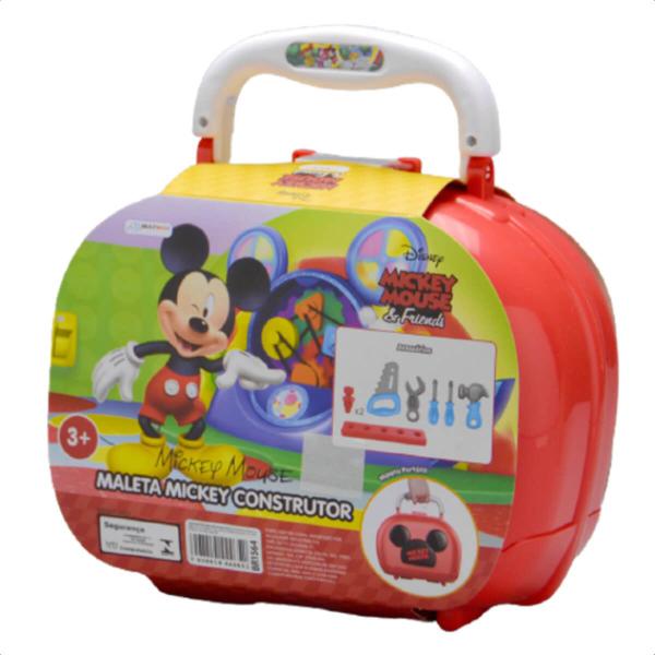 Imagem de Brinquedo Maleta Mickey Construtor com Acessórios Faz de Conta Diversão Brincadeira Multikids - BR1564