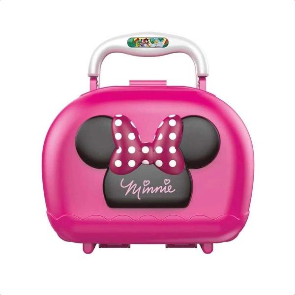 Brinquedo Maleta Minnie Cabeleireira Rosa Com Alças Diversos Acessórios Acima de 3 Anos Multikids - BR1567 Imagem de Brinquedo Maleta Minnie Cabeleireira Rosa Com Alças Diversos Acessórios Acima de 3 Anos Multikids - BR1567
