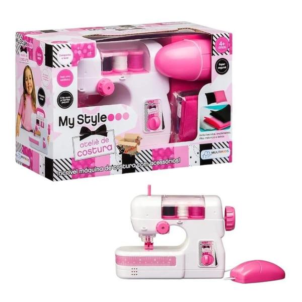 Brinquedo Máquina De Costura Infantil Ateliê Com Acessórios - Multikids Imagem de Brinquedo Máquina De Costura Infantil Ateliê Com Acessórios