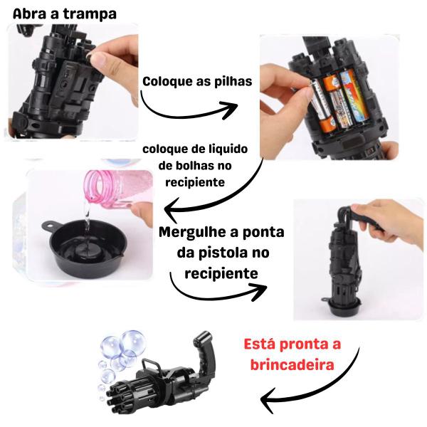 Brinquedo Máquina Lança Bolha De Sabão Colorida - DM TOYS Imagem de Brinquedo Máquina Lança Bolha De Sabão Colorida
