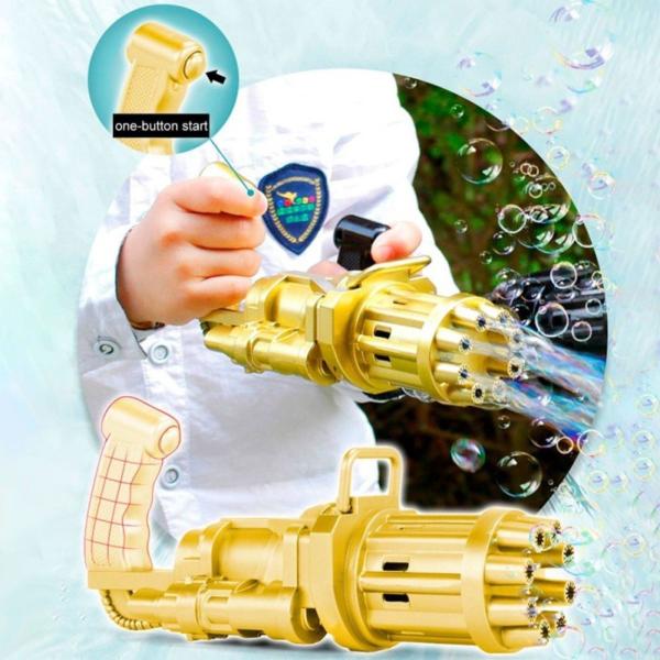 Brinquedo Máquina Lança Bolha De Sabão Colorida - DM TOYS Imagem de Brinquedo Máquina Lança Bolha De Sabão Colorida