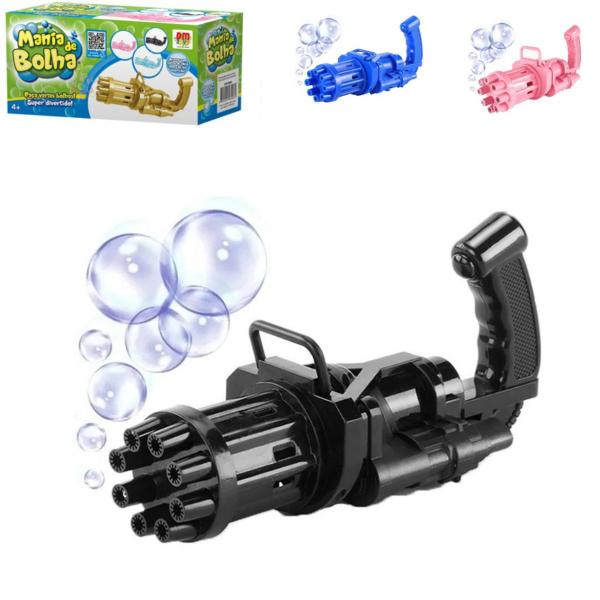 Brinquedo Máquina Lança Bolha De Sabão Colorida - DM TOYS Imagem de Brinquedo Máquina Lança Bolha De Sabão Colorida
