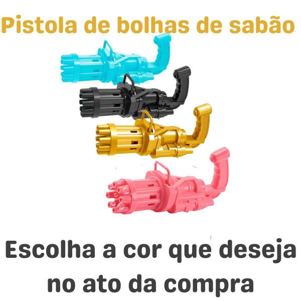 Brinquedo Máquina Lança Bolha De Sabão Colorida - DM TOYS Imagem de Brinquedo Máquina Lança Bolha De Sabão Colorida