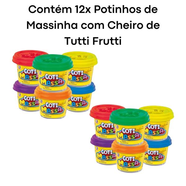 Imagem de Brinquedo Massinha Modelar Coti Massa Tutti Frutti  Embalagem de Ônibus Cotiplás - 2639