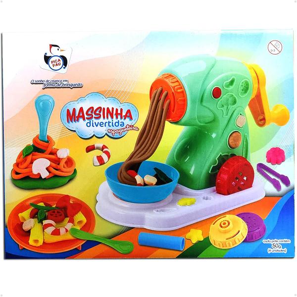 Imagem de Brinquedo Massinha Modelar Maquina Macarrão 18 Pçs Divertida