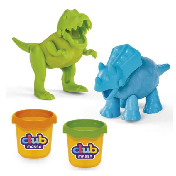 Imagem de Brinquedo Massinha monta e desmonta Dinossauros - Usual