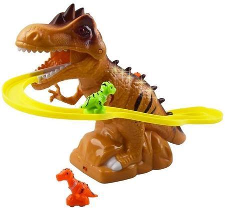 Brinquedo Menino Pista Dinossauro Eletrônico Dino Túnel Divertido Luzes Som - TOYS Imagem de Brinquedo Menino Pista Dinossauro Eletrônico Dino Túnel Divertido Luzes Som