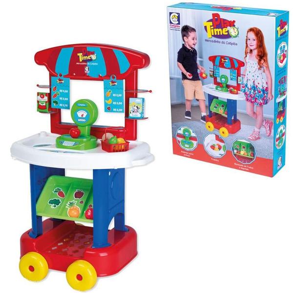 Imagem de Brinquedo Mercadinho Play Time com Acessórios Cotiplás 2438 3+