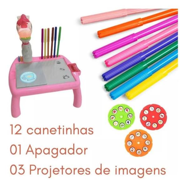 Imagem de Brinquedo Mesinha Projetora Unicórnio Rosa Zoop Toys