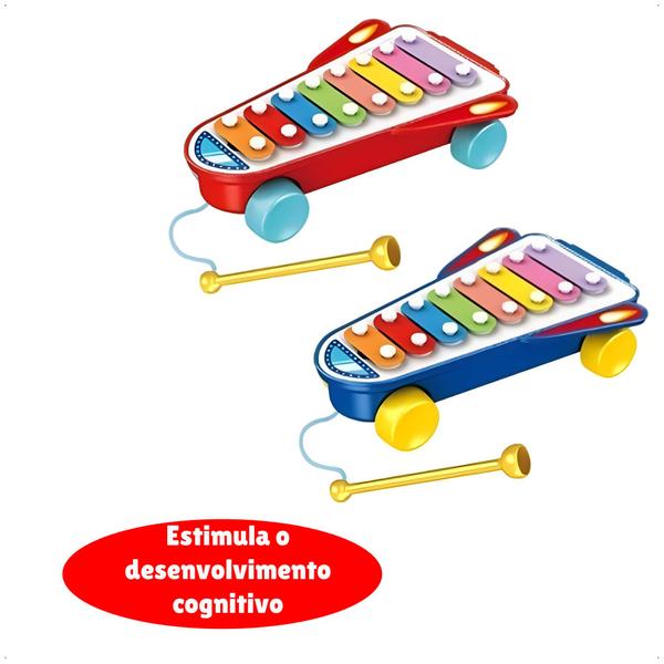 Brinquedo Meu Primeiro Xilofone Coordenação Motora Desenvolvimento Cognitivo Cor Sortida Multikids Baby - BR1642 Imagem de Brinquedo Meu Primeiro Xilofone Coordenação Motora Desenvolvimento Cognitivo Cor Sortida Multikids Baby - BR1642