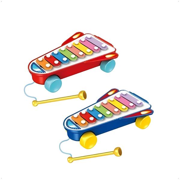 Brinquedo Meu Primeiro Xilofone Coordenação Motora Desenvolvimento Cognitivo Cor Sortida Multikids Baby - BR1642 Imagem de Brinquedo Meu Primeiro Xilofone Coordenação Motora Desenvolvimento Cognitivo Cor Sortida Multikids Baby - BR1642