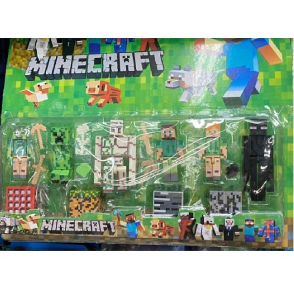 Imagem de Brinquedo Minecraft Cartela 19 Peças