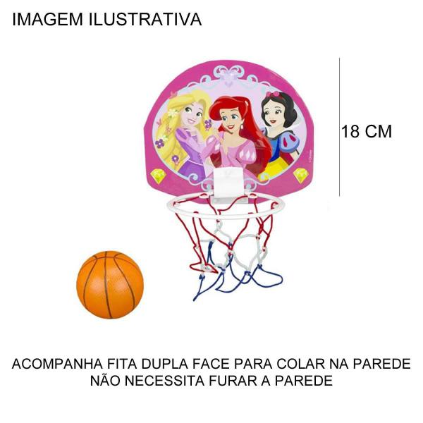 Imagem de Brinquedo Mini Basquete 18 Cm Princesas Etitoys