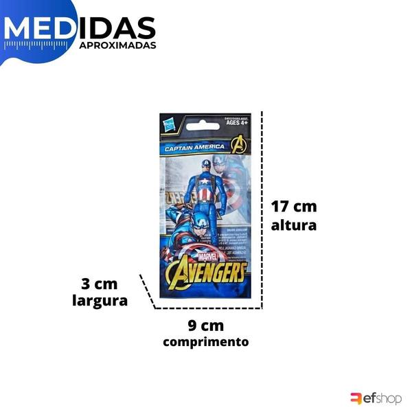 Imagem de Brinquedo Mini Boneco Avengers Vingadores Marvel Articulado 10 cm