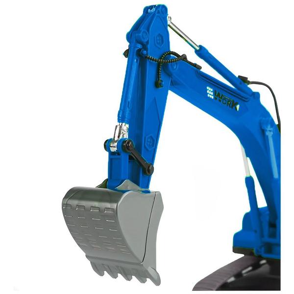 Brinquedo Mini Escavadeira Azul Gira 360 000986 - Shiny Toys - SHINY TOYS Imagem de Brinquedo Mini Escavadeira Azul Gira 360 000986 - Shiny Toys