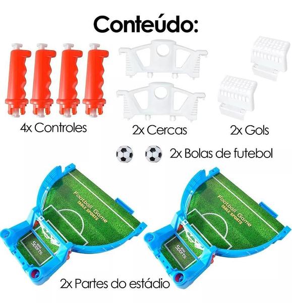 Brinquedo Mini Mesa Jogo Futebol Game Menino Pebolim Pinball - Arktoys Imagem de Brinquedo Mini Mesa Jogo Futebol Game Menino Pebolim Pinball