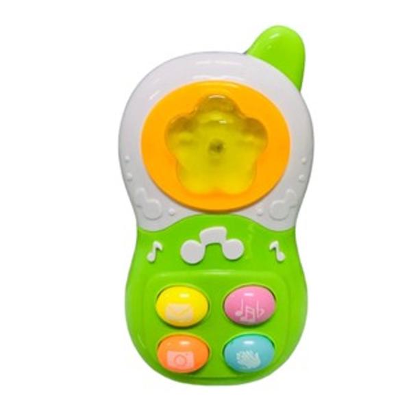 Imagem de Brinquedo mini telefone celular musical infantil com som e luz interativo bebê criança colorido baby