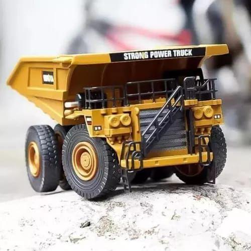 Imagem de Brinquedo Miniatura Caminhão Basculante Veículo Engenharia Huina