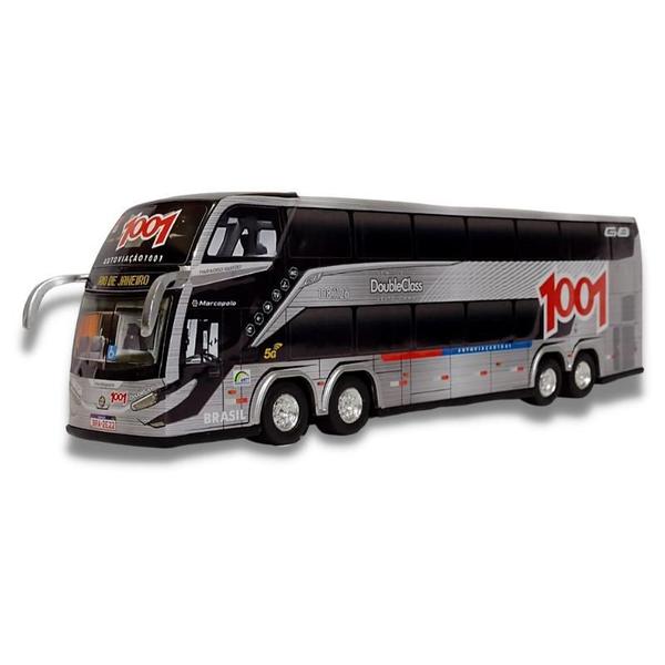 Imagem de Brinquedo Miniatura De Ônibus 1001 Cinza Geração G8