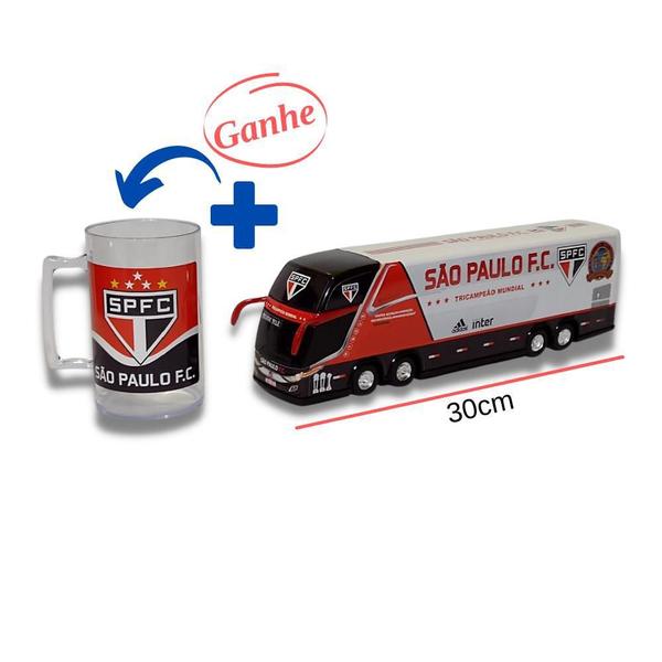 Imagem de Brinquedo Miniatura De Ônibus Do São Paulo Spfc + Caneca