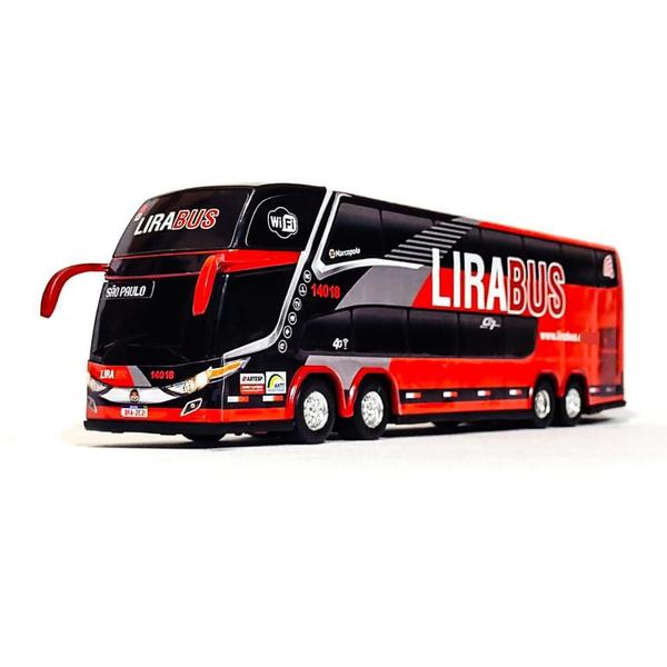 Imagem de Brinquedo Miniatura De Ônibus Viação Lira Bus 1800 Dd G7