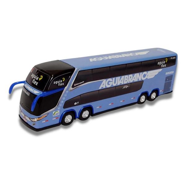 Imagem de Brinquedo Miniatura Ônibus Auto Aguia Branca Azul G7 Dd