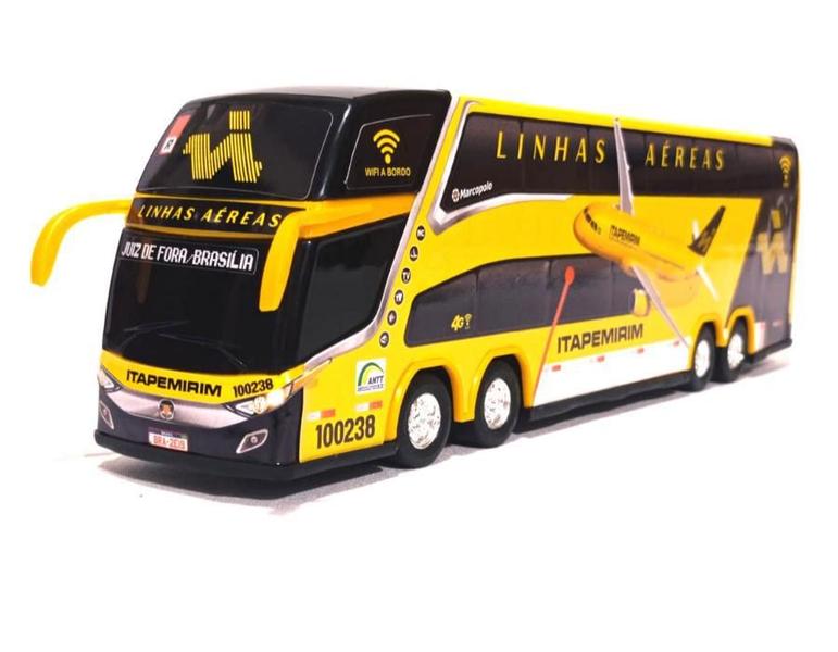 Imagem de Brinquedo Miniatura Ônibus Itapemirim Linhas Aéreas 30Cm