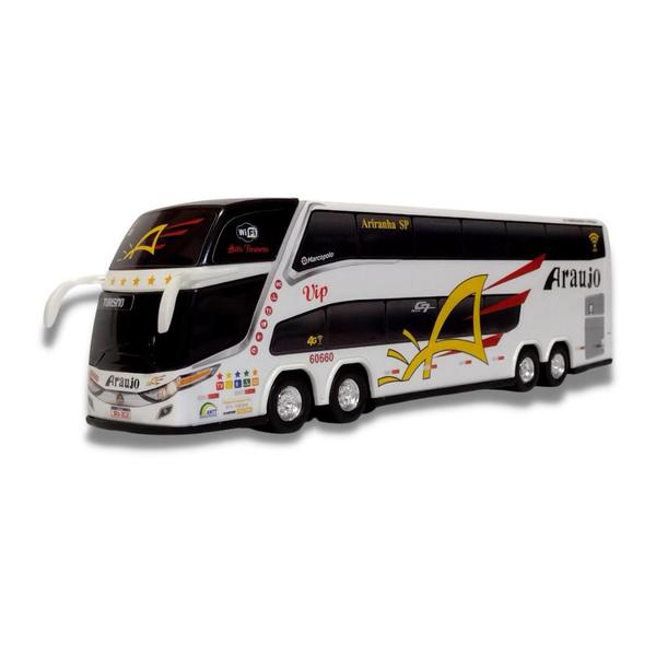 Imagem de Brinquedo Miniatura Ônibus Viação Araújo 1800 Dd G7 Dd