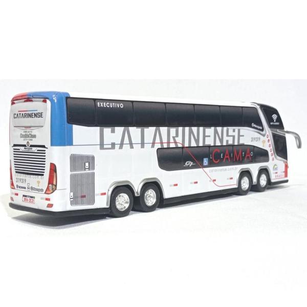 Imagem de Brinquedo Miniatura Ônibus Viação Catarinense Cama 30Cm