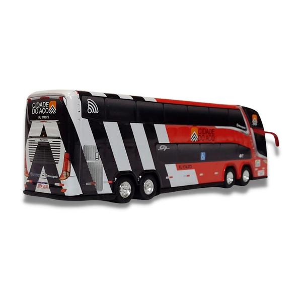 Imagem de Brinquedo Miniatura Ônibus Viação Cidade Do Aço 1800 Dd