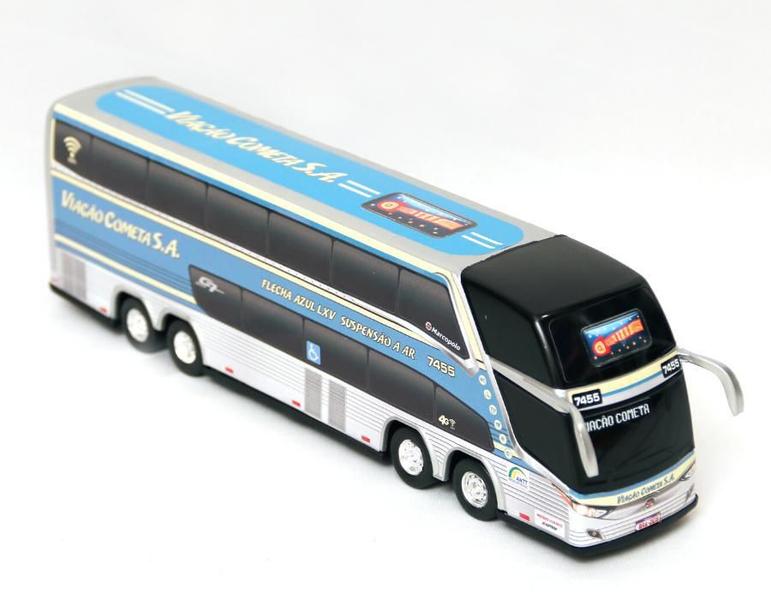 Imagem de Brinquedo Miniatura Ônibus Viação Cometa Flecha Azul 30Cm