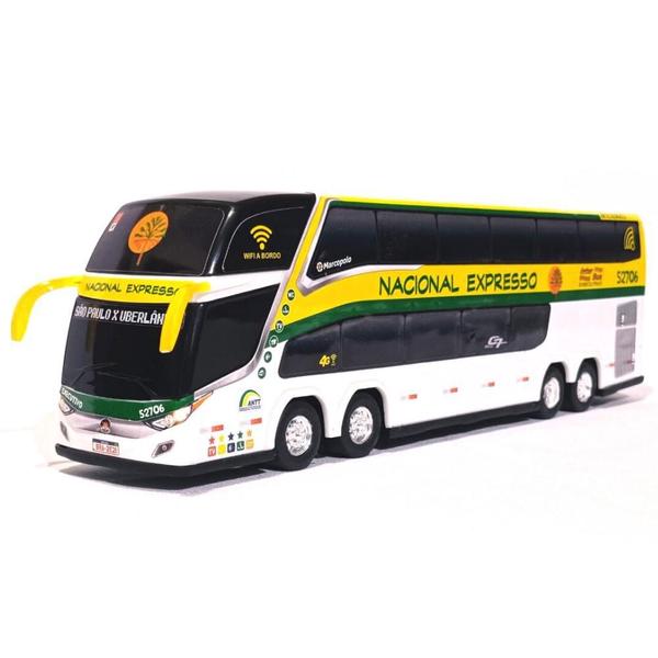 Imagem de Brinquedo Miniatura Ônibus Viação Nacional Expresso 30Cm