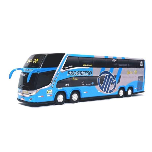 Imagem de Brinquedo Miniatura Ônibus Viação Progresso Leito 1800 Dd G7