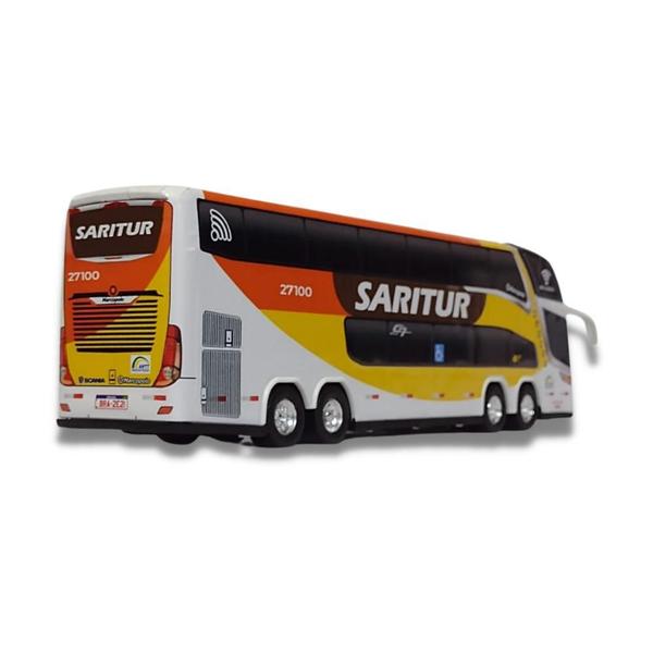 Imagem de Brinquedo Miniatura Ônibus Viação Saritur 1800 Dd G7