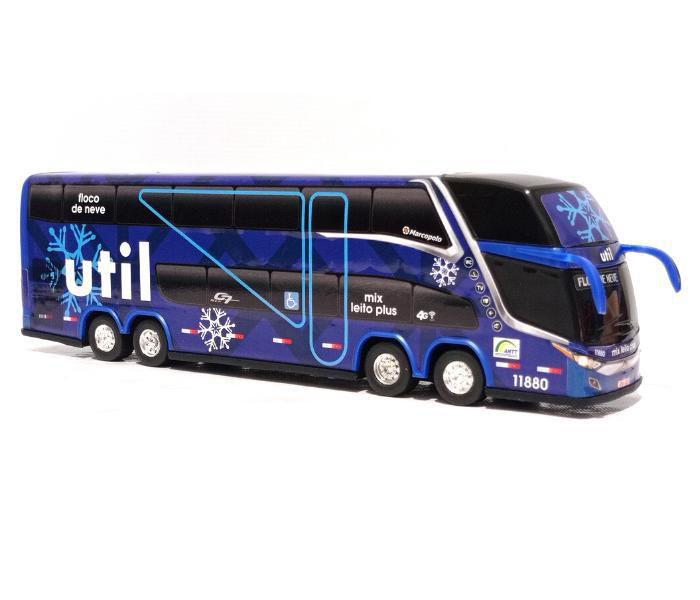 Imagem de Brinquedo Miniatura Ônibus Viação Util Floco De Neve 30Cm