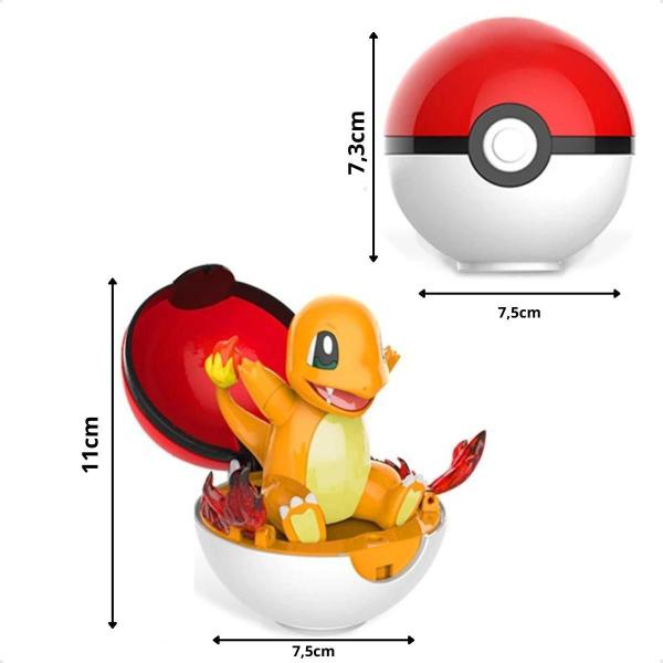 Imagem de Brinquedo Modelo De Figura Pokémon Pokeball - Charmander