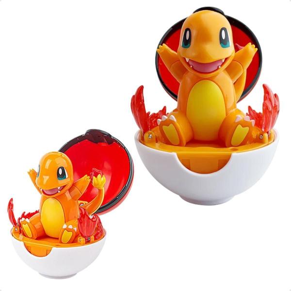 Imagem de Brinquedo Modelo De Figura Pokémon Pokeball - Charmander