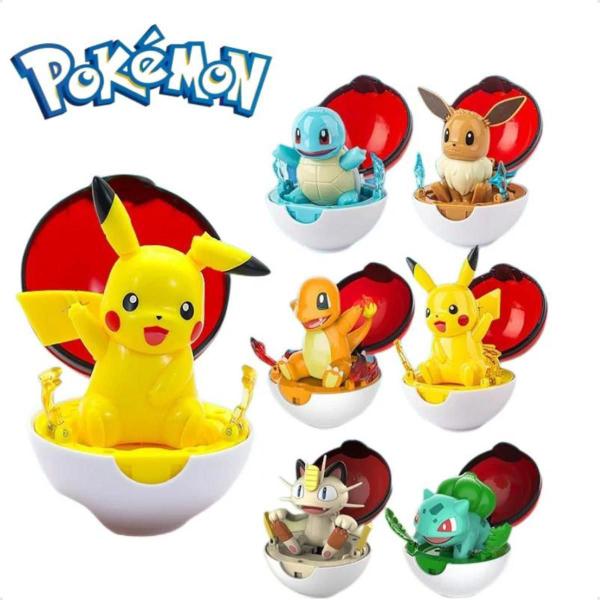 Imagem de Brinquedo Modelo De Figura Pokémon Pokeball - Pikachu