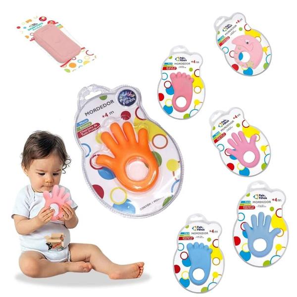 Brinquedo Mordedor Infantil Macio Para Bebê Com Cheirinho Antiestresse Gengiva - Pais E Filhos - RafaBox Imagem de Brinquedo Mordedor Infantil Macio Para Bebê Com Cheirinho Antiestresse Gengiva - Pais E Filhos
