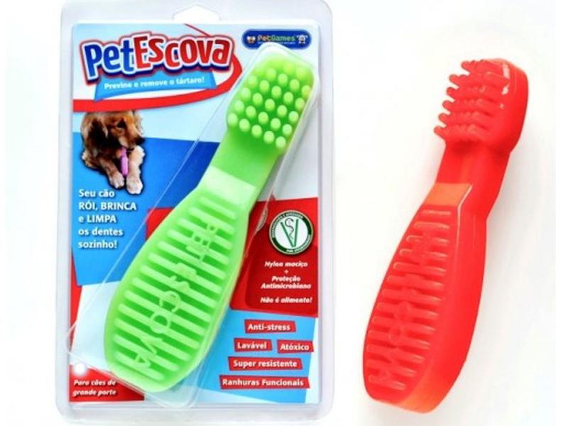 Imagem de Brinquedo Mordedor Nylon Dental Pet Games Pet Escova P 12cm